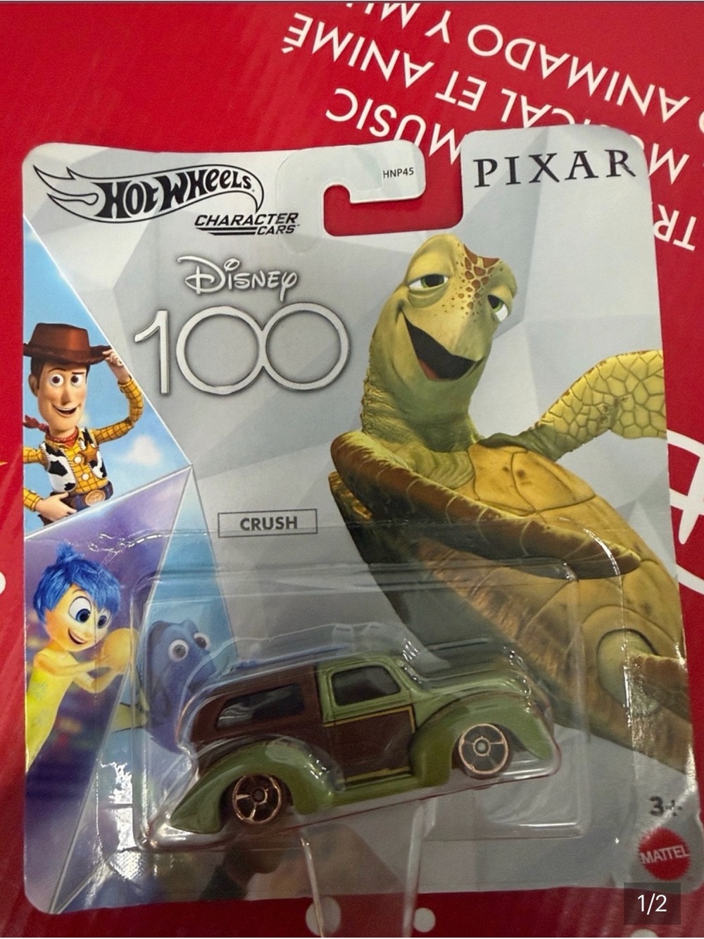 NWT Hot Wheels Disney Pixar 'Crush' Character Car - Green/Brown